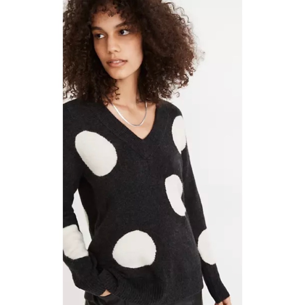 Madewell darted Bartlett sweater NWT